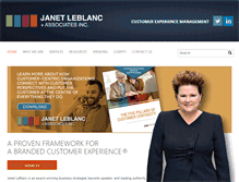 Tablet Screenshot of janetleblancassociates.com